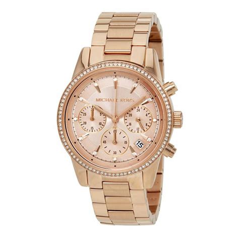 rose gold michael kors watch australia|michael kors ritz chronograph.